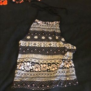 A&E “soft and sexy” tie around the neck tank